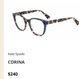 New with tag Kate Spade Blue and Pink Eyeglasses